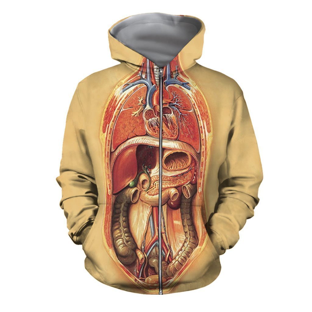 3D Printed Viscera Clothes-Apparel-6teenth World-ZIPPED HOODIE-S-Vibe Cosy™