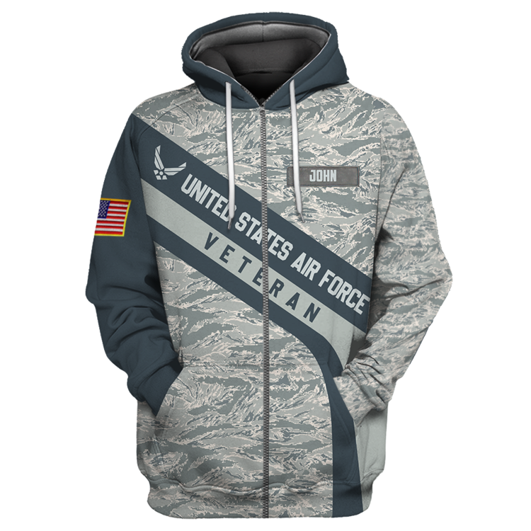 Premium Unique U.S Air Force Veteran Polo All Over Printed Personalized Shirt