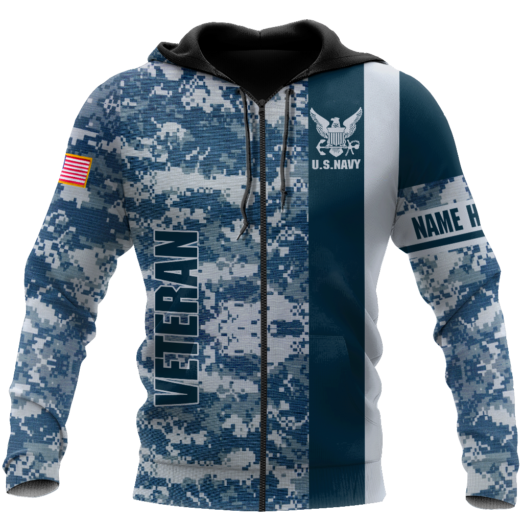 US Army Veteran Personalized name 3D All Over Printed Unisex Shirts