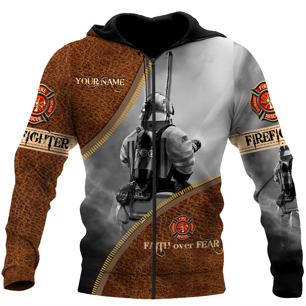 Customize Name Silent Warrior Firefighter Hoodie For Men And Women MH06022101