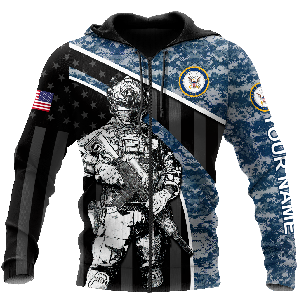 American US Namy Personalize 3D All Over Unisex Hoodie