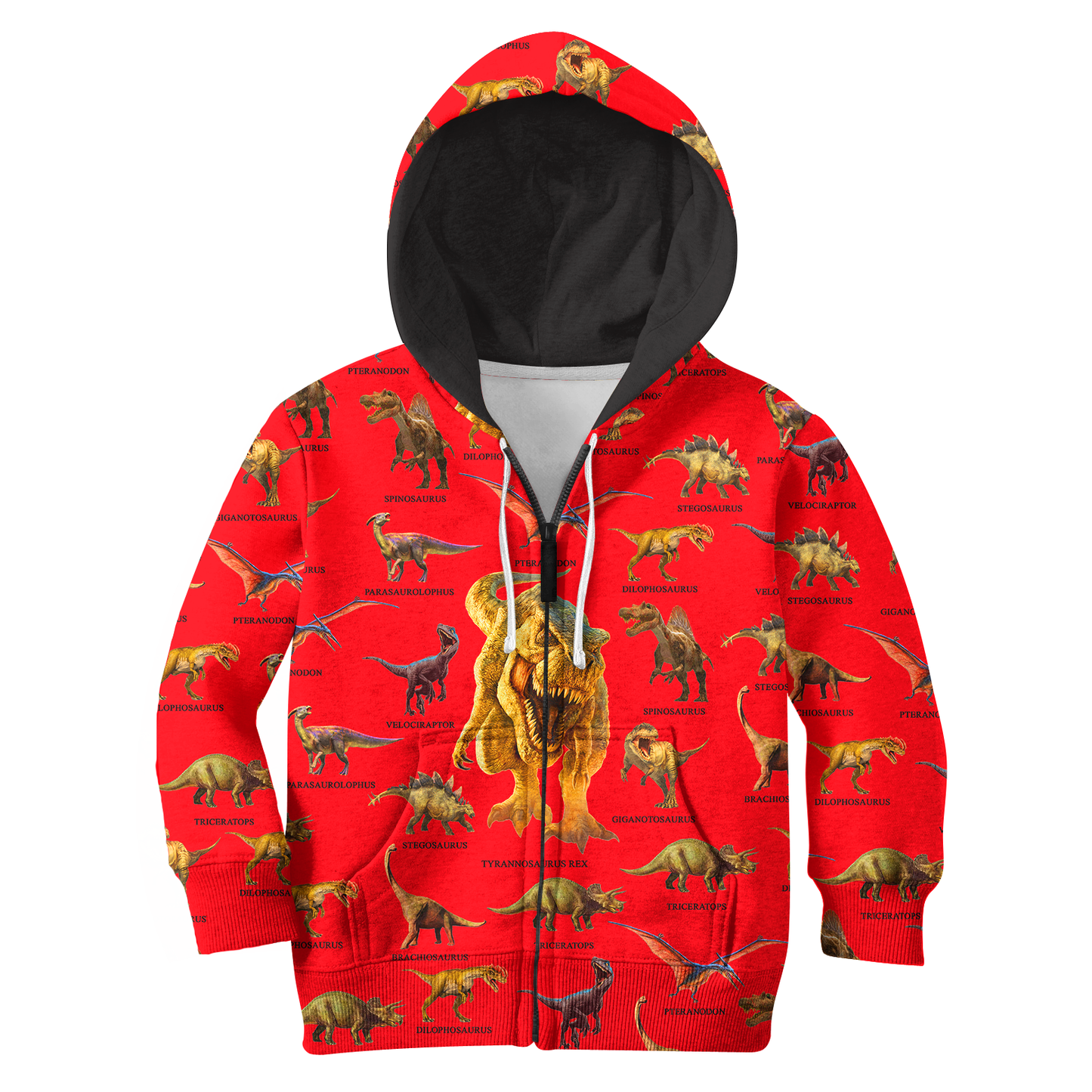 3D All Over Printed Red Dinosaurs T-Rex Shirts - Amaze Style™-Apparel