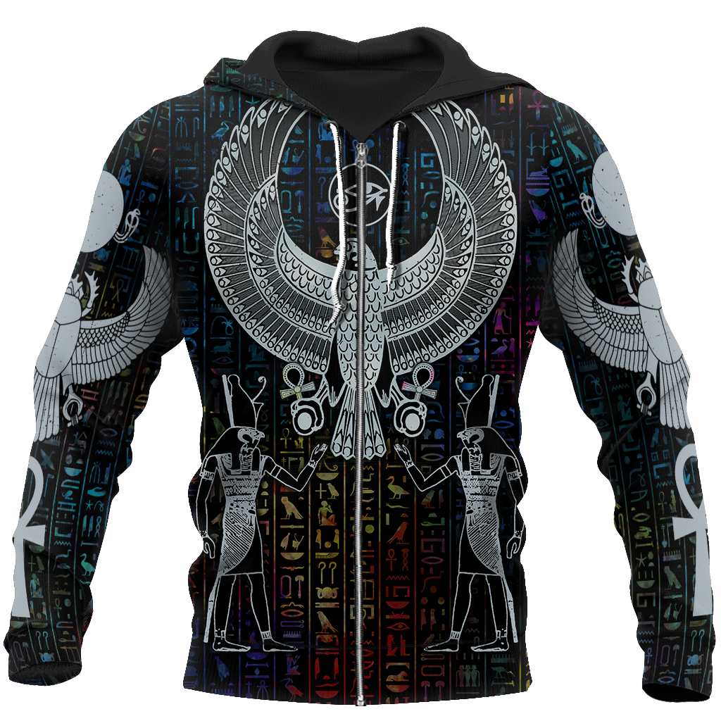 3D All Over Printed Hieroglyphics Ancient Egypt Hoodie Clothes JJ020401 - Amaze Style™-Apparel