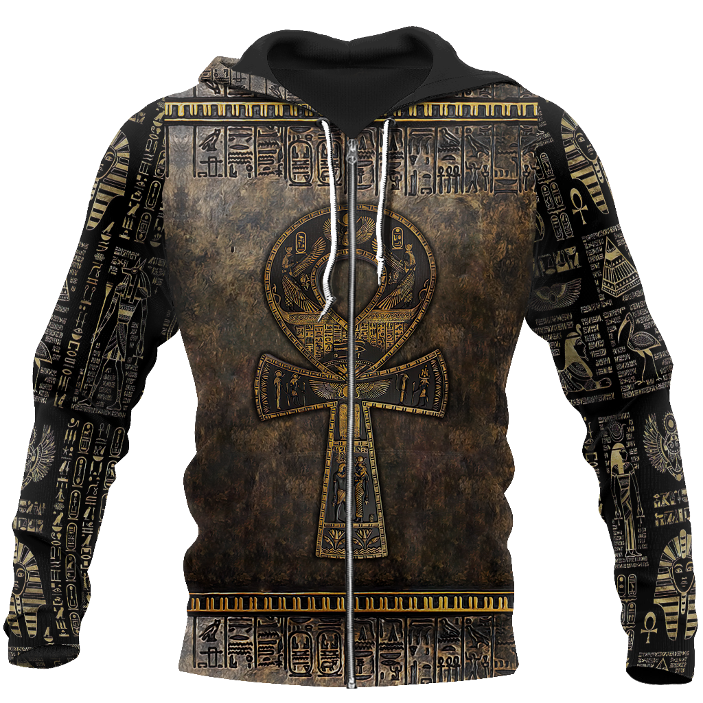 3D All Over Printed Ankh Egypt Hoodie Clothes MP120201 - Amaze Style™-Apparel