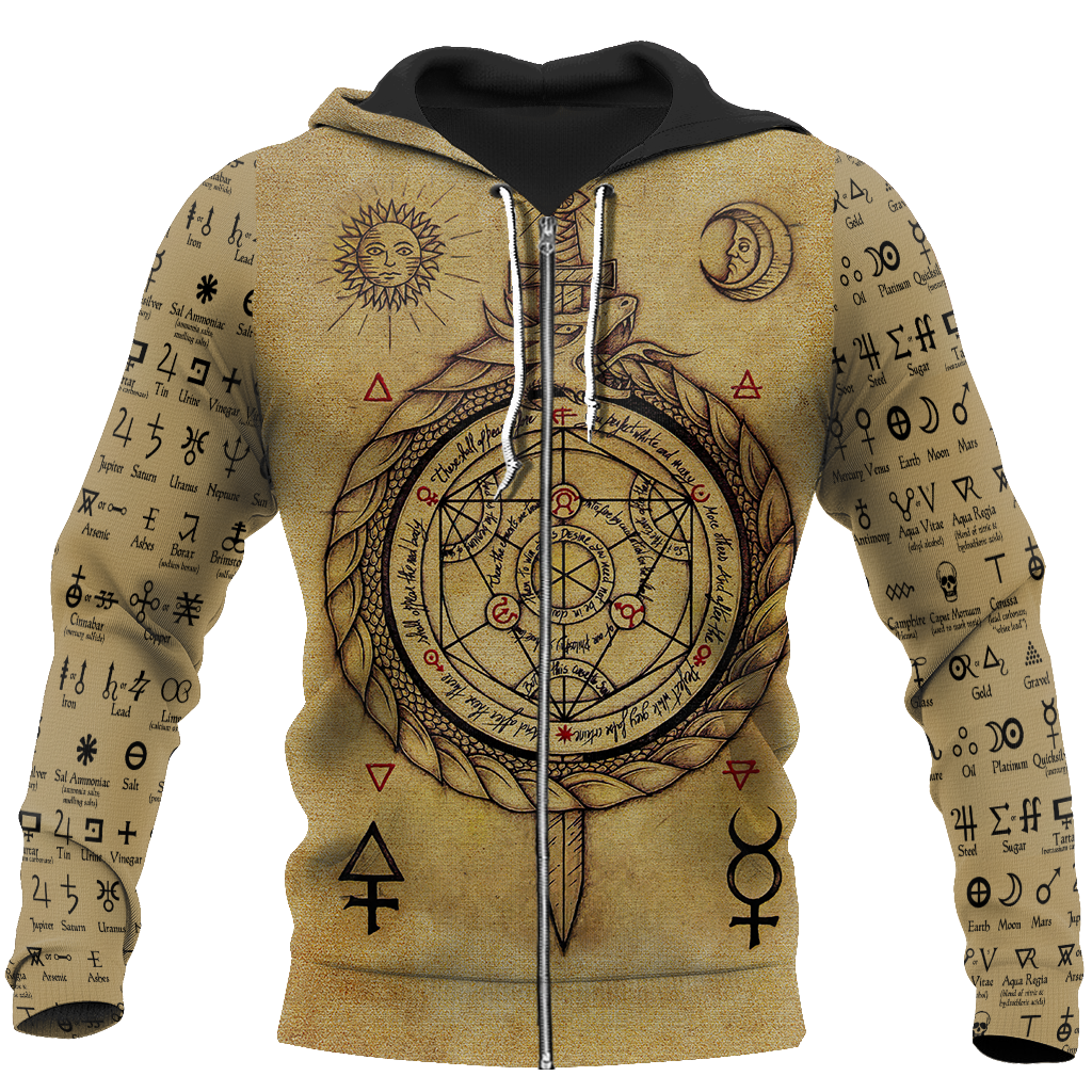 Alchemy 3D All Over Printed Shirts Hoodie JJ020103-Apparel-MP-Zipped Hoodie-S-Vibe Cosy™