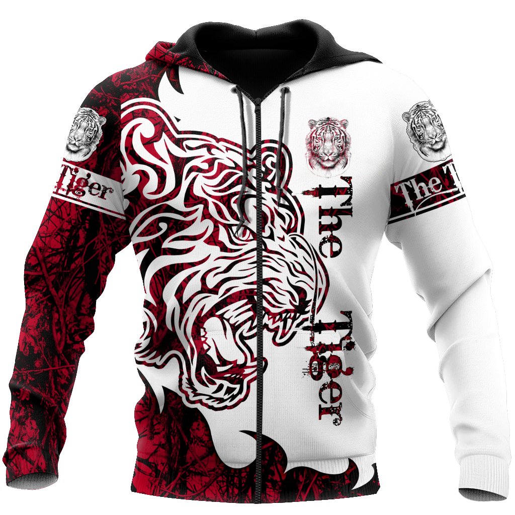 The Tiger Red Tattoo 3D All Over Printed Shirts For Men and Women JJW17082002