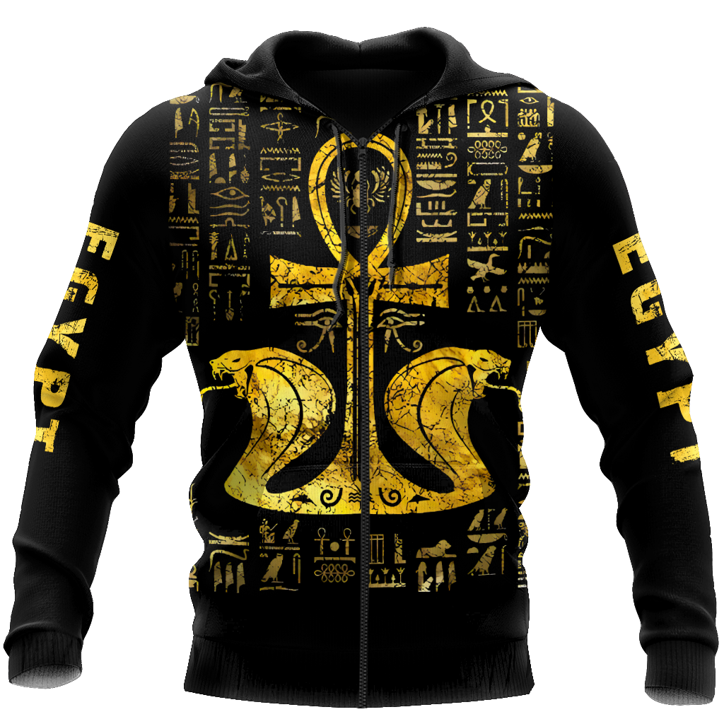 3D All Over Printed Ankh Ancient Egypt Hoodie Clothes MP08082002