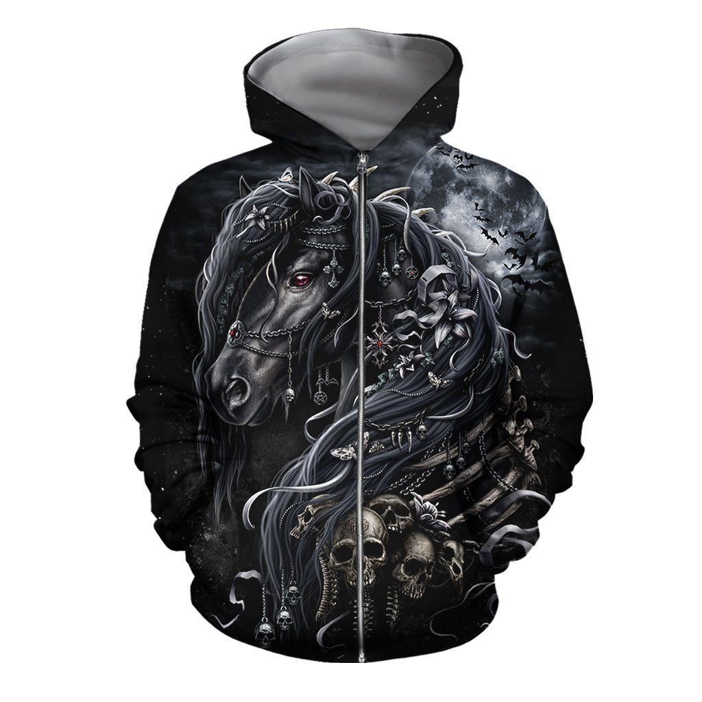 3D All Over Printed Black Horse - Amaze Style™-Apparel