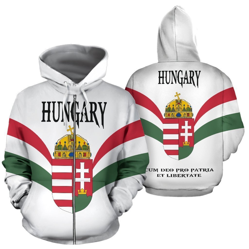 Wings of Hungary Zip Up Hoodie - Amaze Style™-Apparel