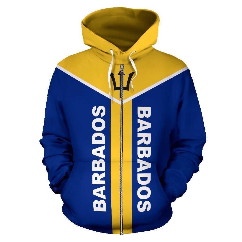 Barbados is My Homeland Zipper Hoodie - Amaze Style™-Apparel