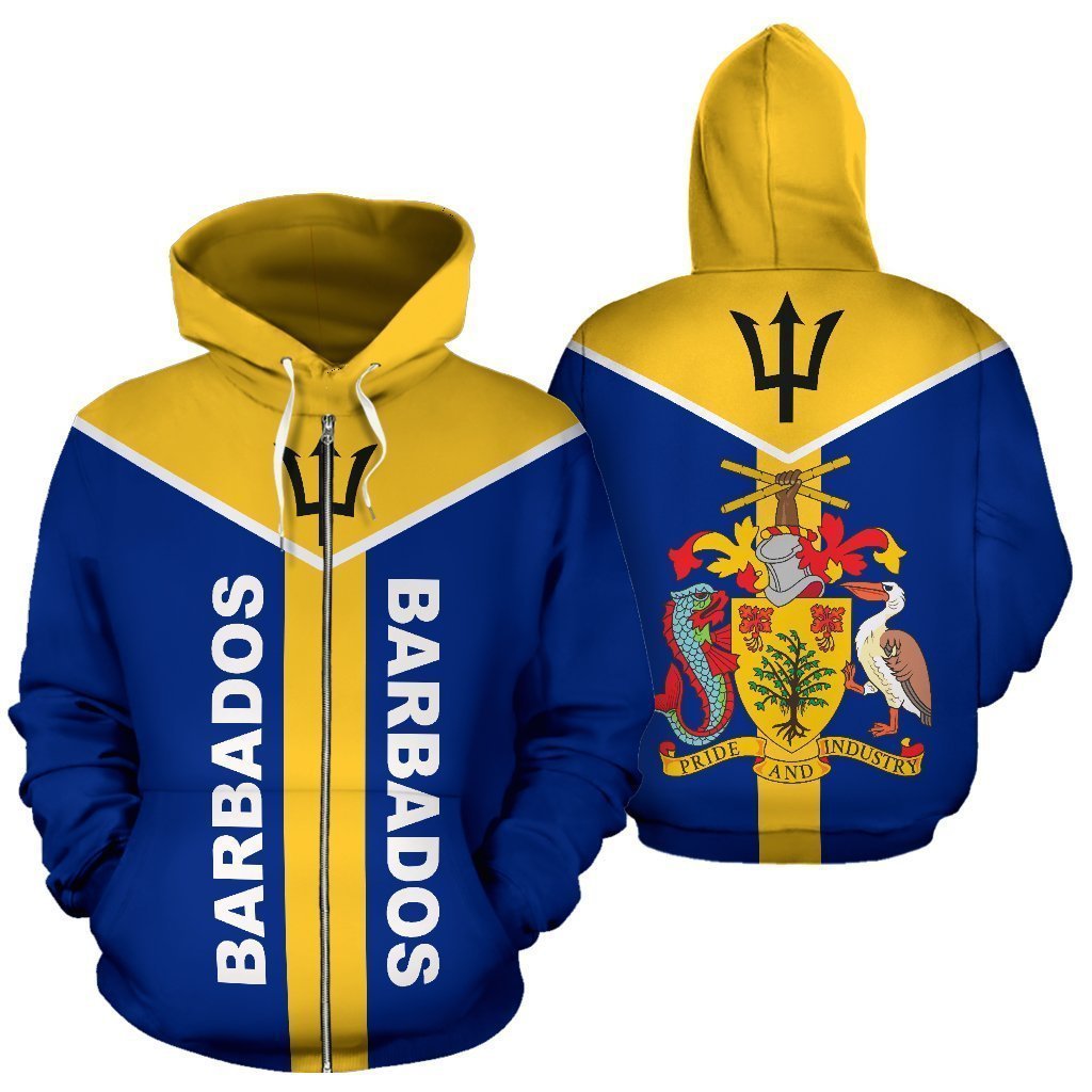 Barbados is My Homeland Zipper Hoodie - Amaze Style™-Apparel