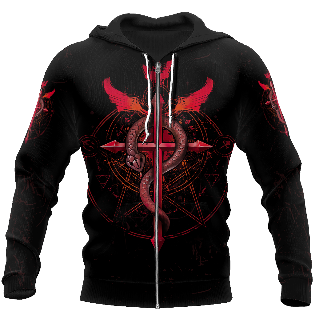 Studen of Alchemy 3D All Over Printed Shirts Hoodie JJ130104-Apparel-MP-Zipped Hoodie-S-Vibe Cosy™