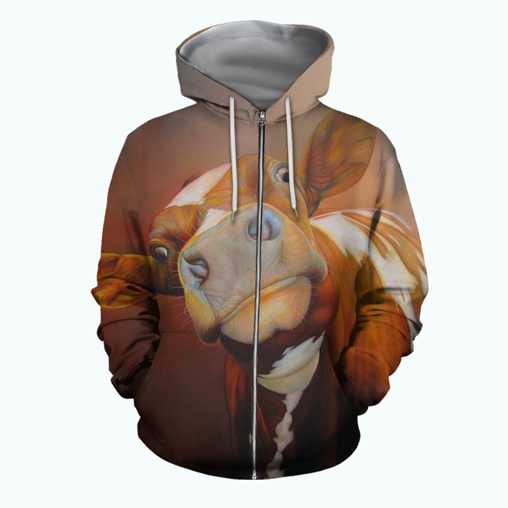 3D All Over Printed Face Cow Shirts - Amaze Style™-Apparel
