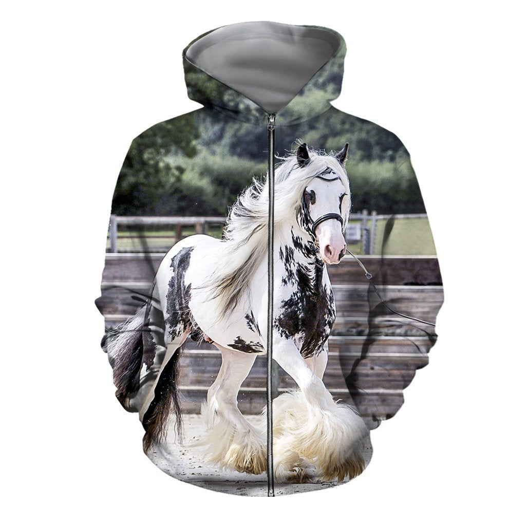 3D All Over Printed Friesian Horse Shirts - Amaze Style™-Apparel