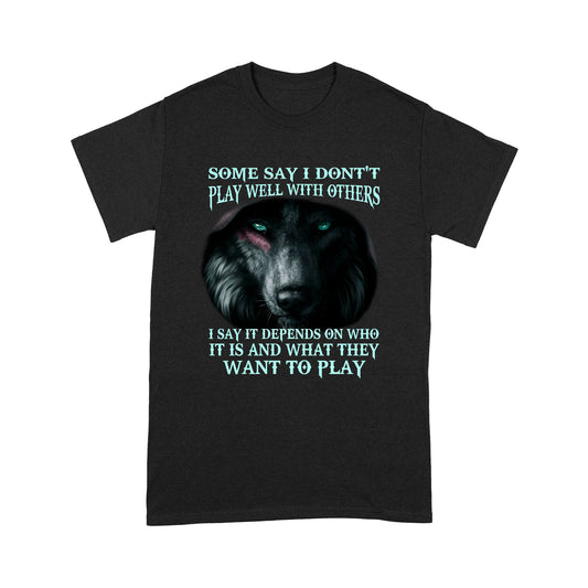 Wolf Want To Play Deluxe T-shirt ML