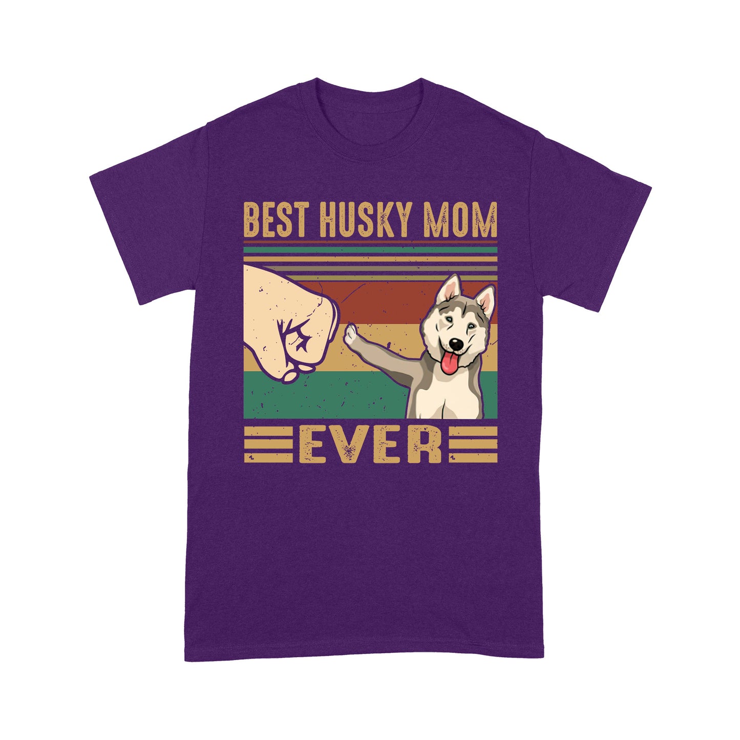 Husky Siberian Dog T-shirt DL - Best Dog Mom T-shirt