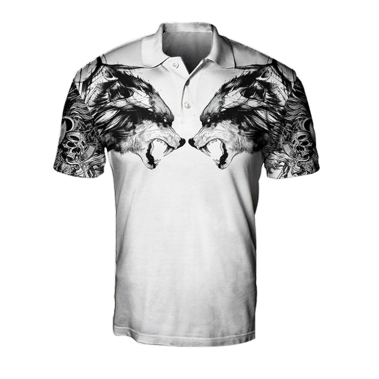 Wolf Tattoo 3D All Over Printed Unisex Shirts