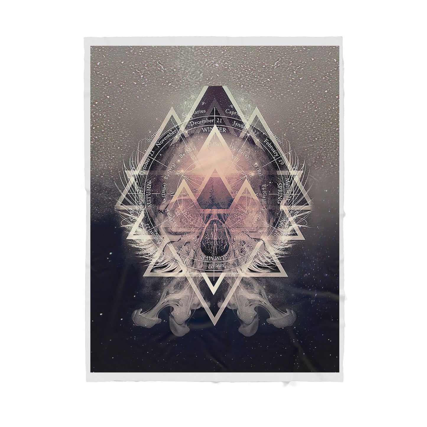 An Ideology Skull Sherpa Blanket