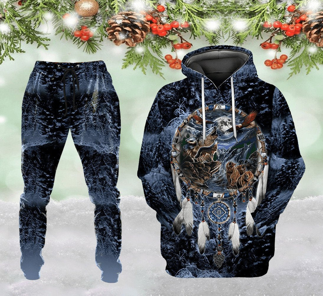 Wolf Native American 3D All Over Printed Unisex Shirts