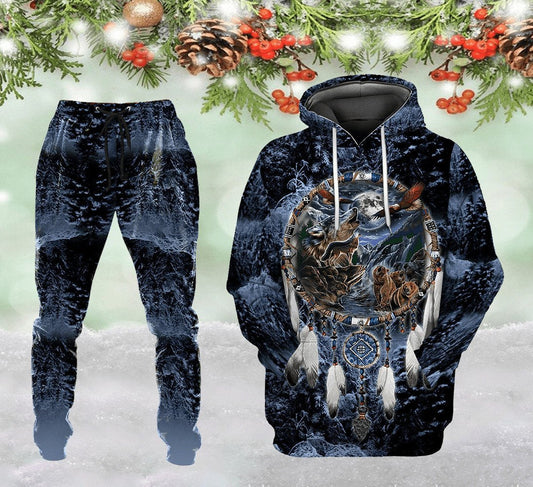 Wolf Native American 3D All Over Printed Unisex Shirts