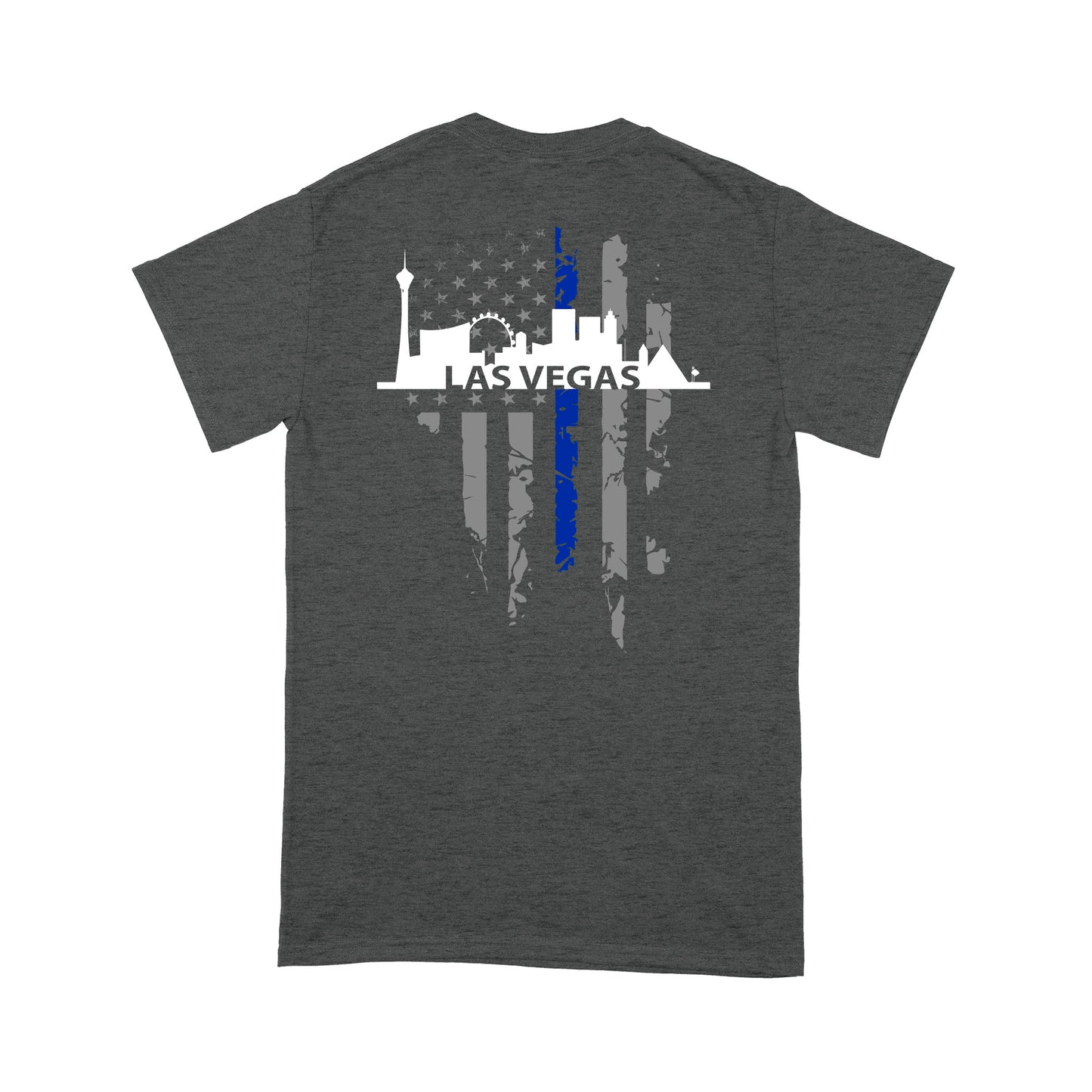 Thin Blue Line T-shirt Special Gift For Policeman Las Vegas Shirt