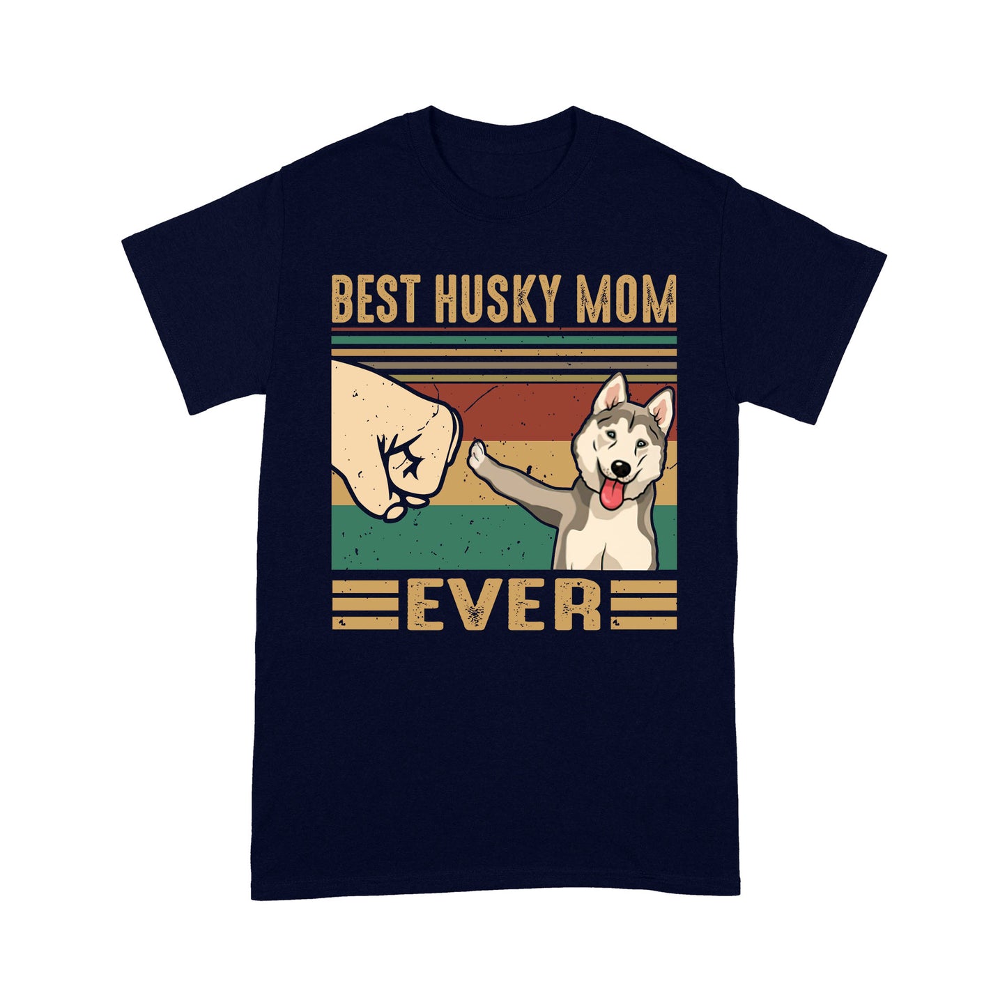 Husky Siberian Dog T-shirt DL - Best Dog Mom T-shirt