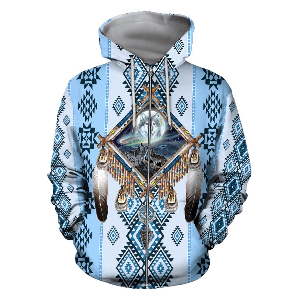 Wolf Native American 3D All Over Printed Unisex Shirts