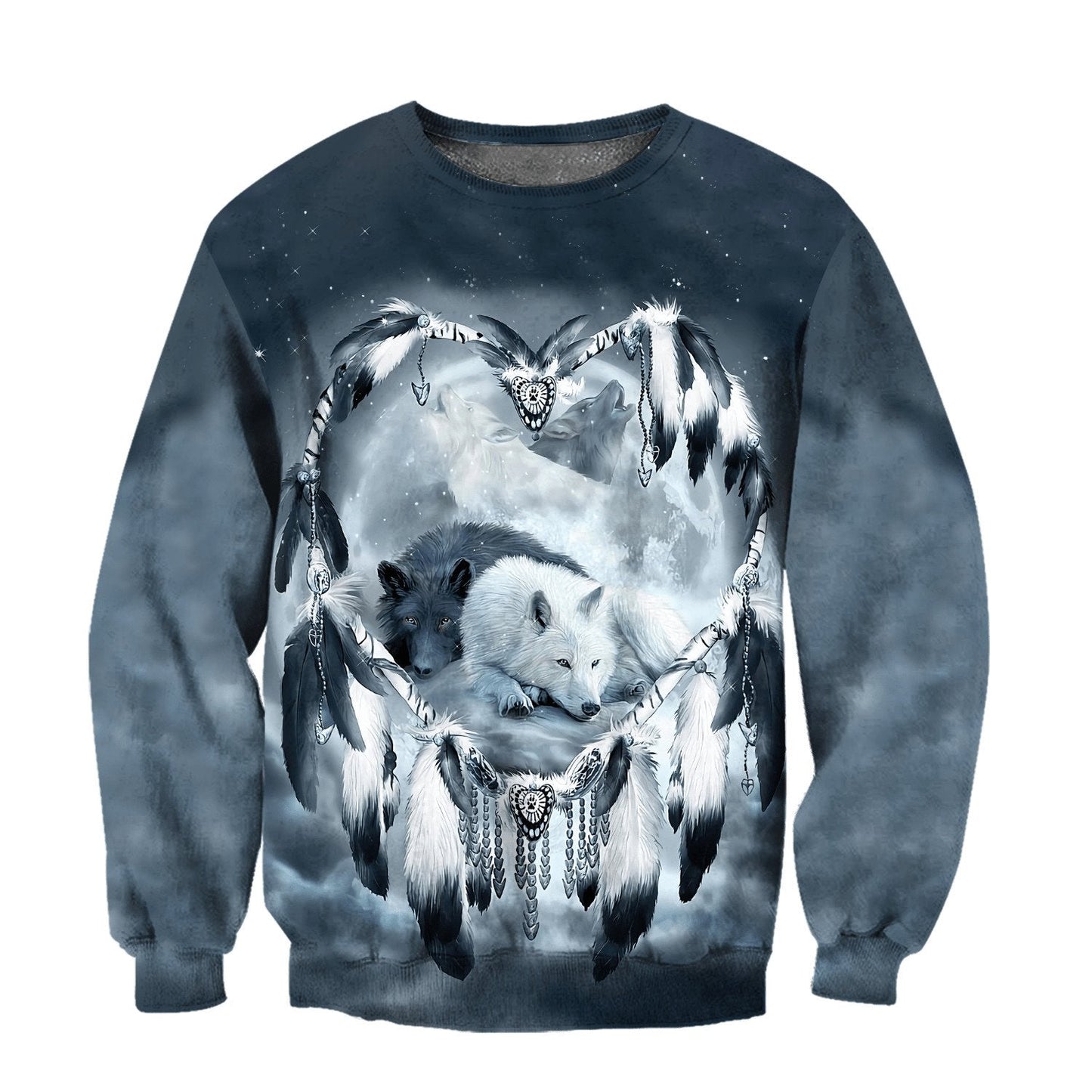 Wolf Native American 3D All Over Printed Unisex Shirts