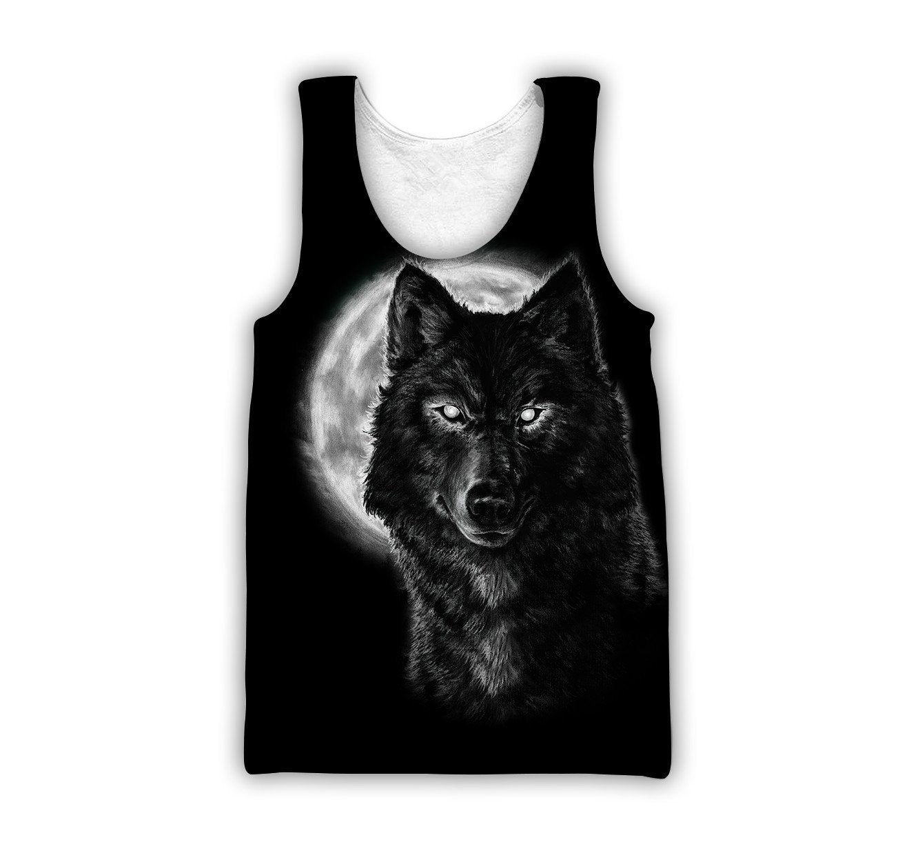 Wolf in Moon 3D All Over Printed Shirt for Men and Women