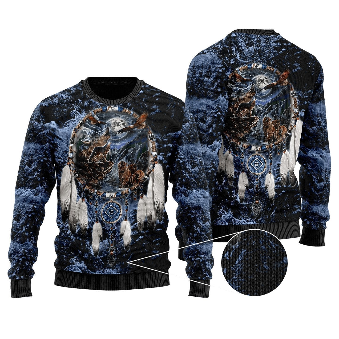 Wolf Native American 3D All Over Printed Unisex Shirts
