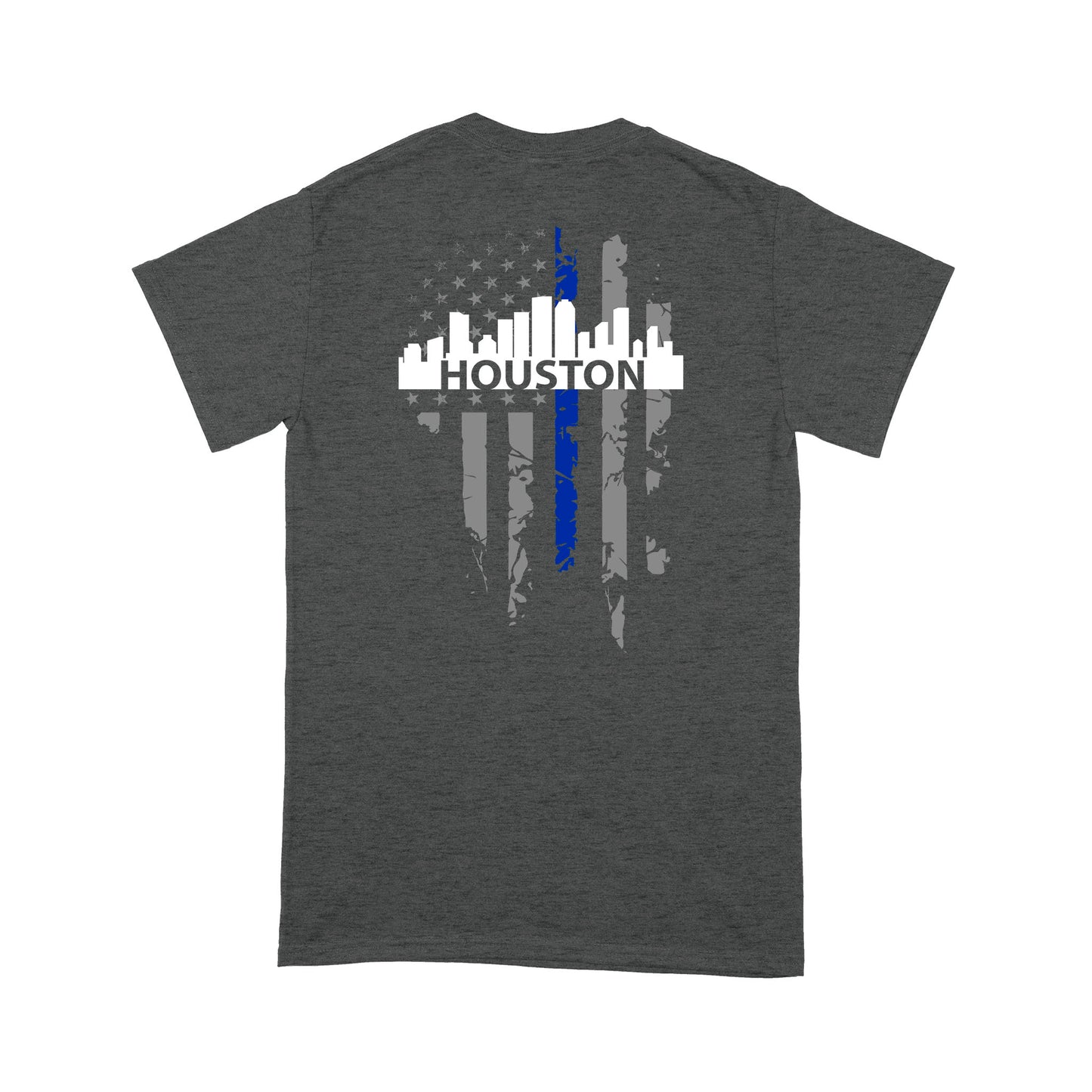 Thin Blue Line T-shirt Special Gift For Policeman Houston Shirt