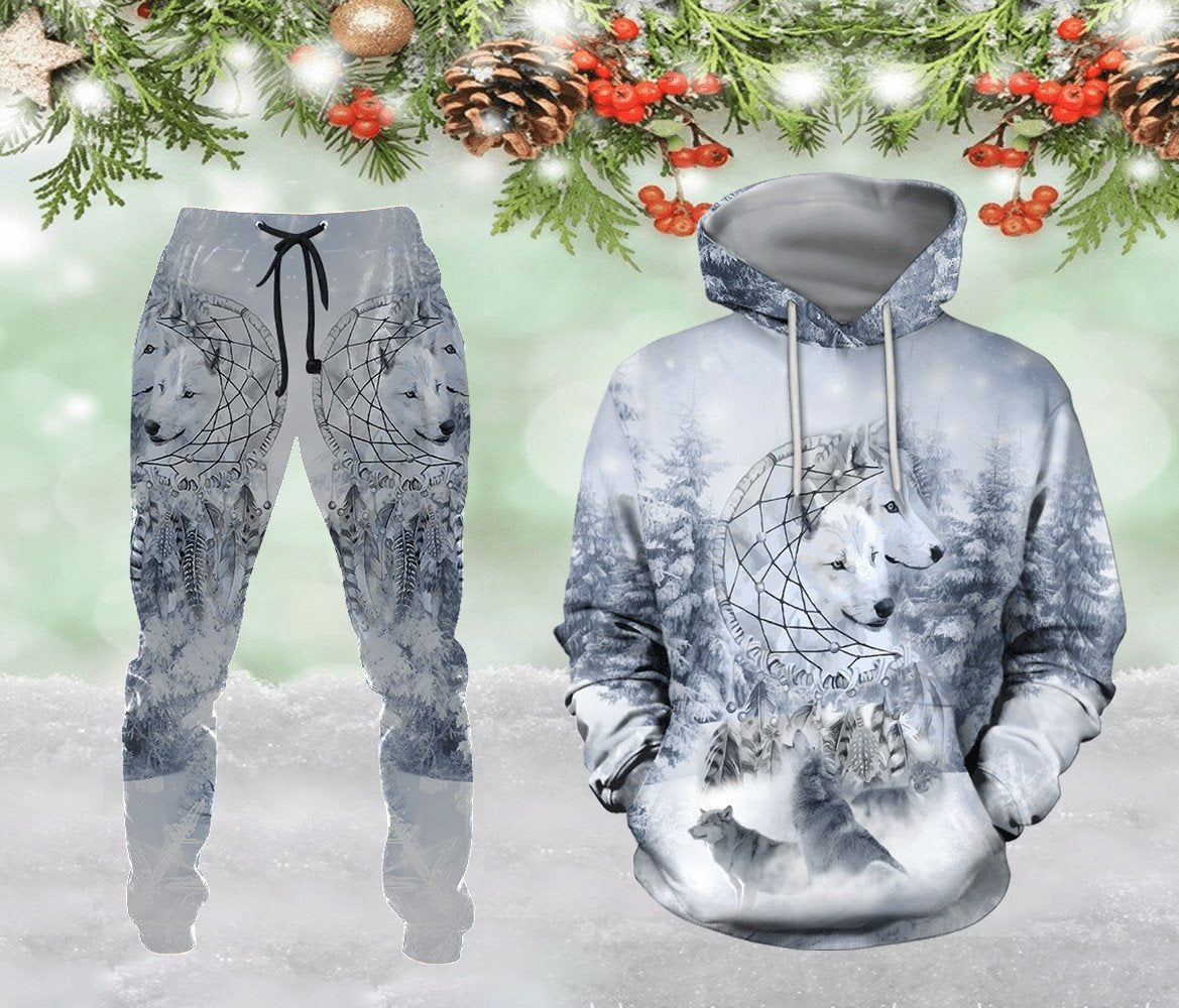 Wolf Native American 3D All Over Printed Unisex Shirts