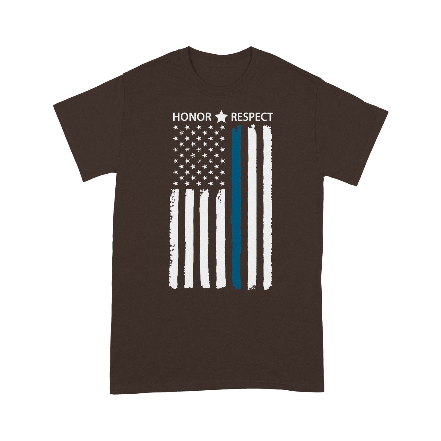 Thin Blue Line Flag Honor Respect Thin Blue Line T-Shirt, Best Gifts For Police Officers