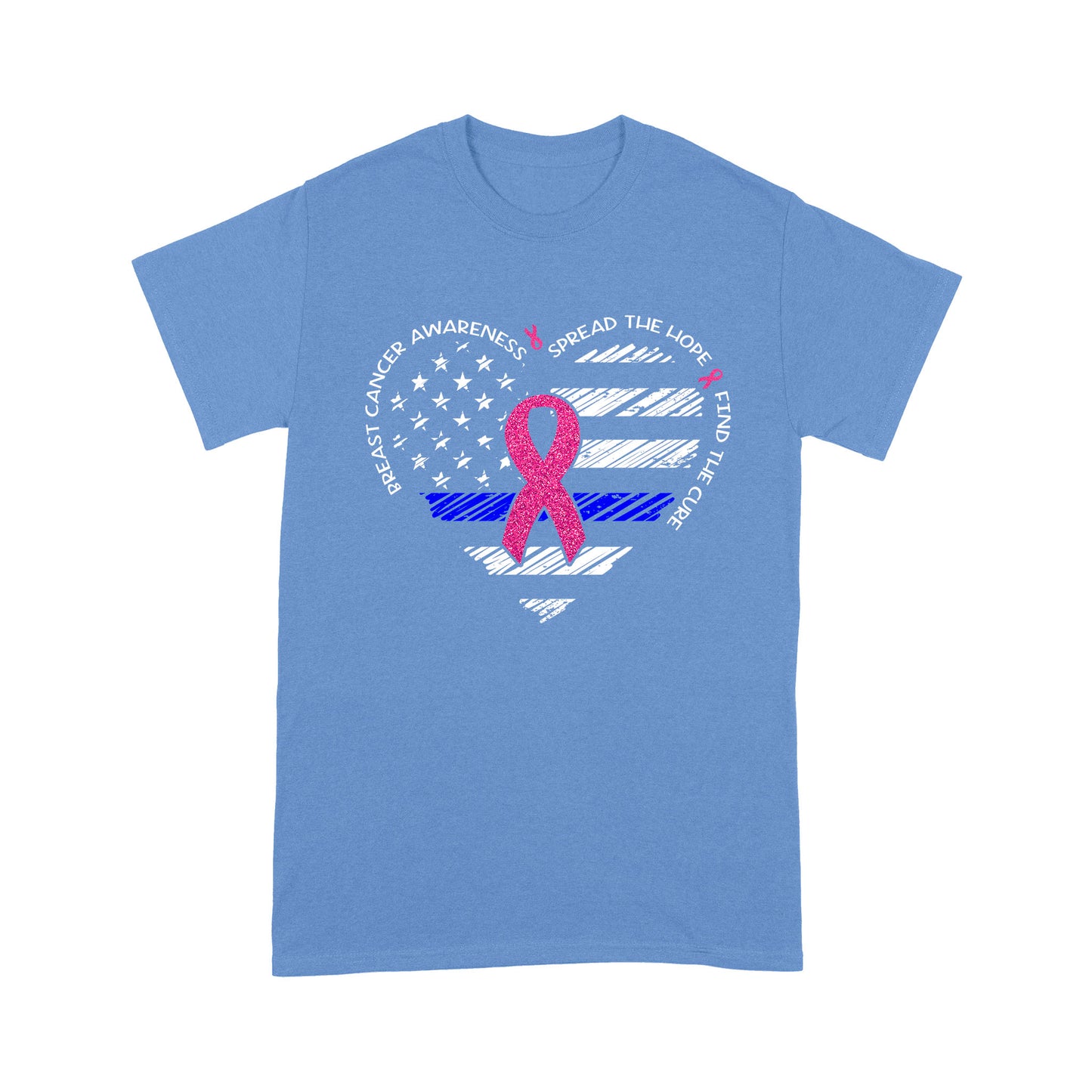 Thin Blue Line Spread The Hope Find The Cure - Breast Cancer Awareness Classic T-Shirt