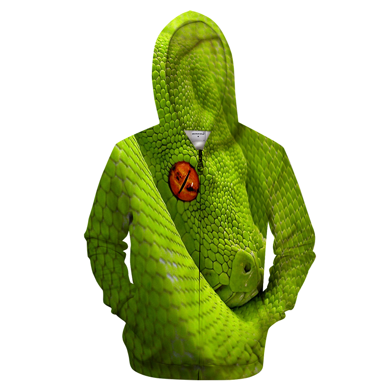 3D AOP Snake Shirt-Apparel-6teenth World-Zip-up Hoodie-S-Vibe Cosy™
