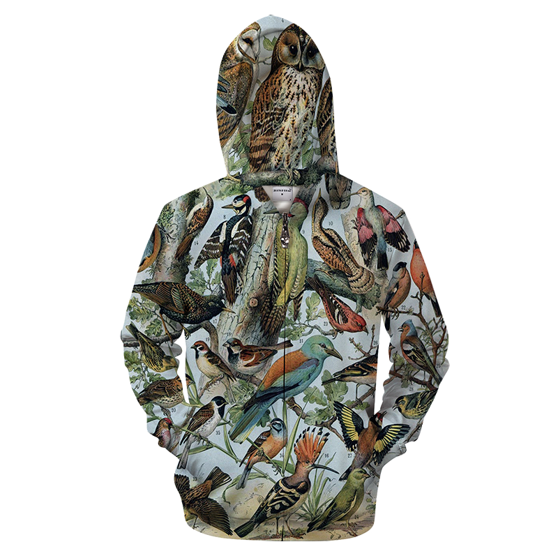 3D AOP Animals Shirt-Apparel-6teenth World-Zip-Up Hoodie-S-Vibe Cosy™