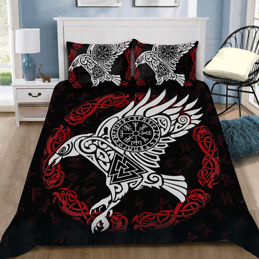 ANTIQUE VIKING RAVEN OF ODIN - BEDDING SET