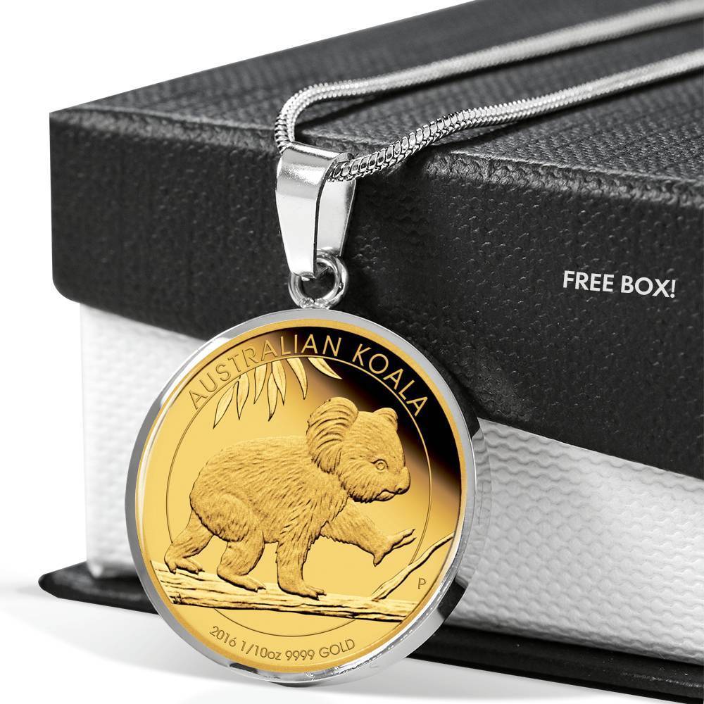Australia Koala Coin Style Golden Necklace - Amaze Style™-Jewelry