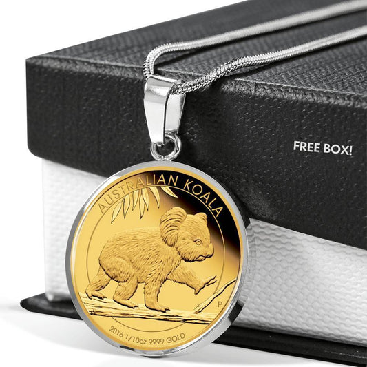 Australia Koala Coin Style Golden Necklace - Amaze Style™-Jewelry