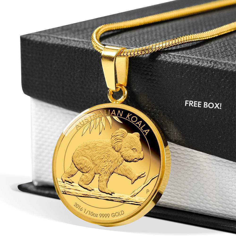 Australia Koala Coin Style Golden Necklace - Amaze Style™-Jewelry