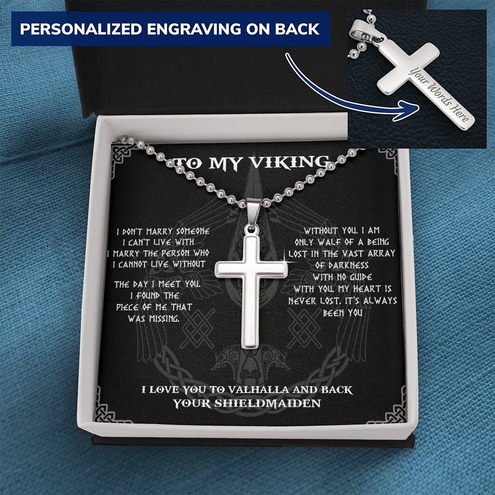 To My Viking, Viking Necklace For Men, Gift For Husband, Necklace For Boyfriend