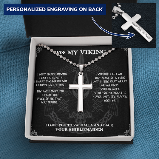 To My Viking, Viking Necklace For Men, Gift For Husband, Necklace For Boyfriend