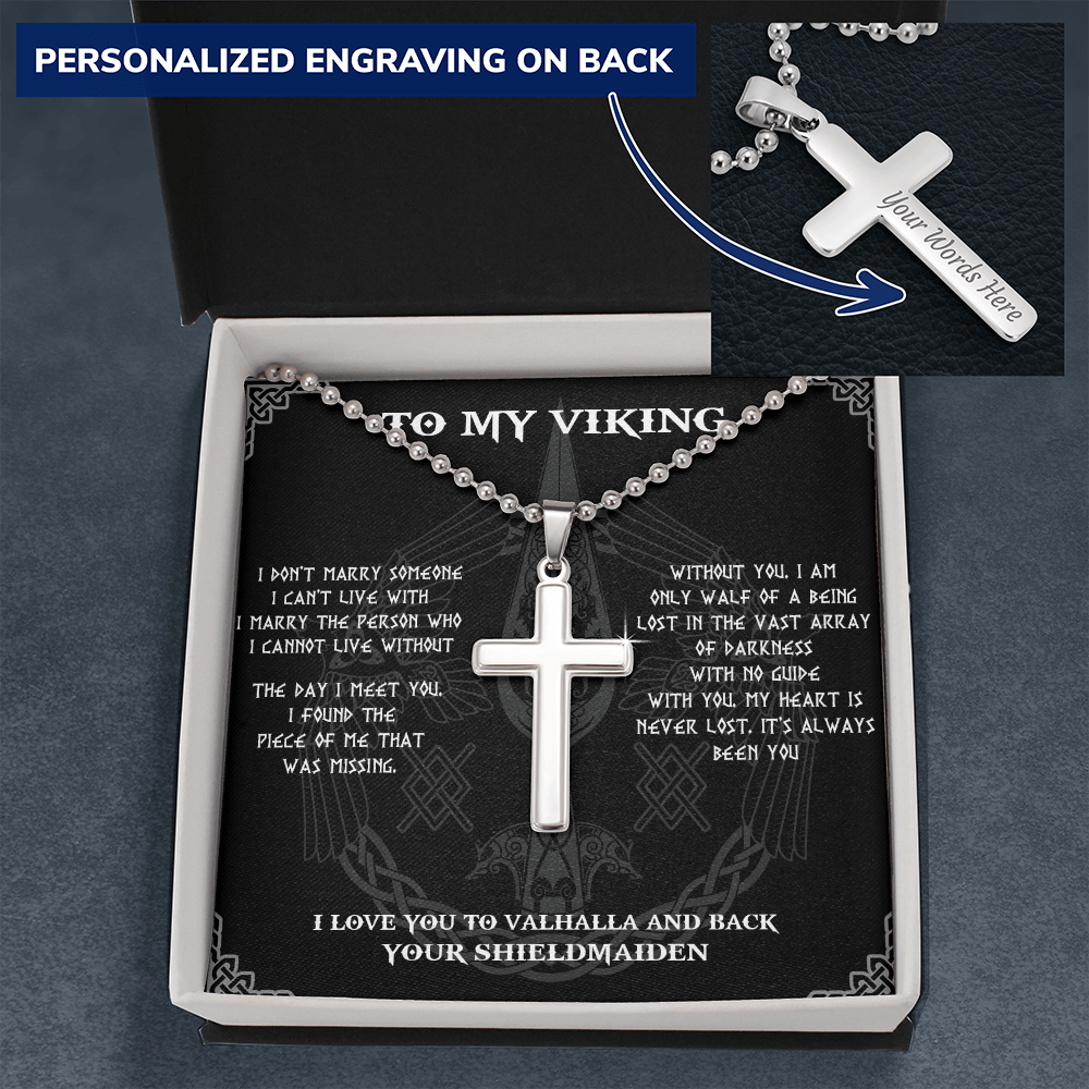 To My Viking, Viking Necklace For Men, Gift For Husband, Necklace For Boyfriend