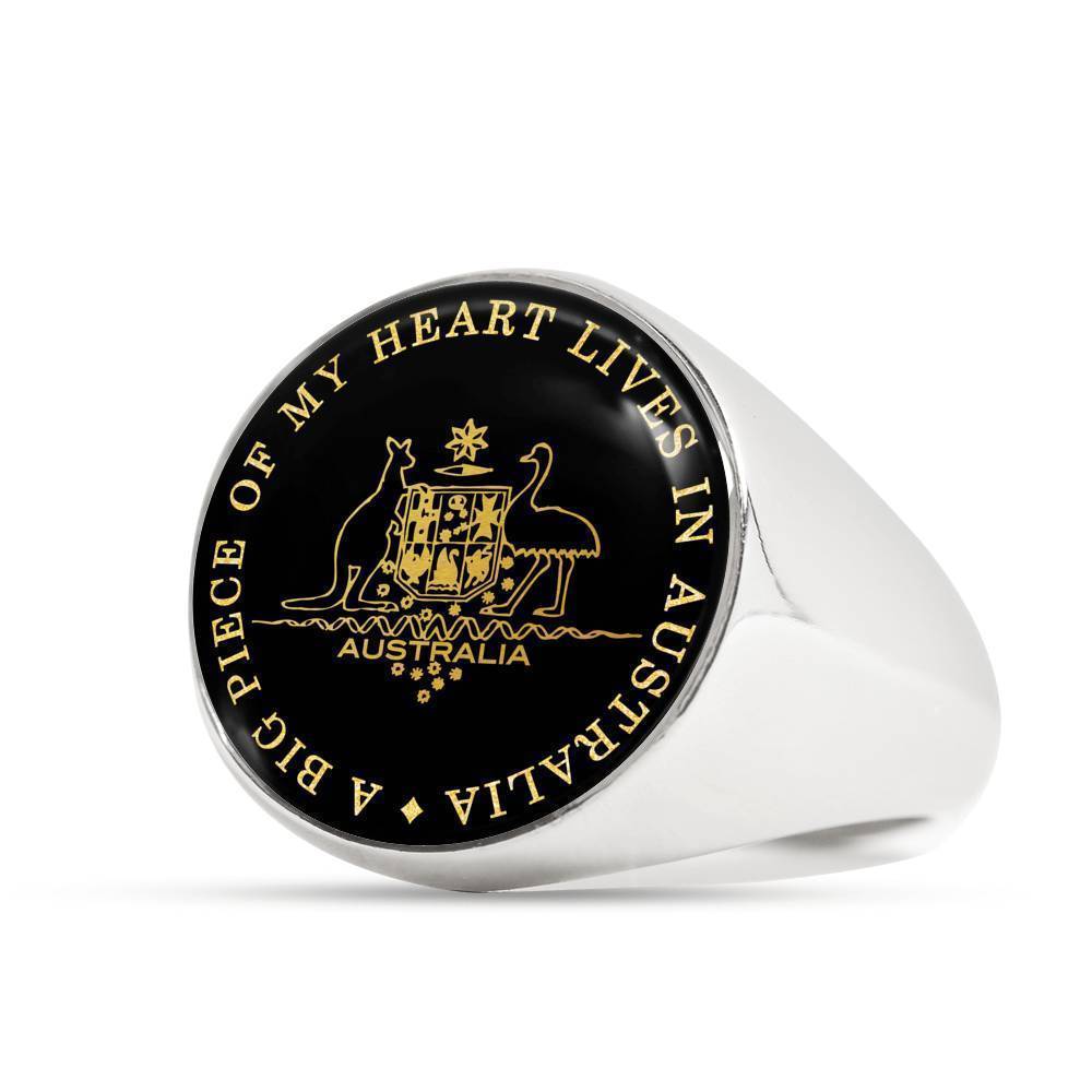 Australia Coat Of Arms Ring J8 - Amaze Style™-RINGS