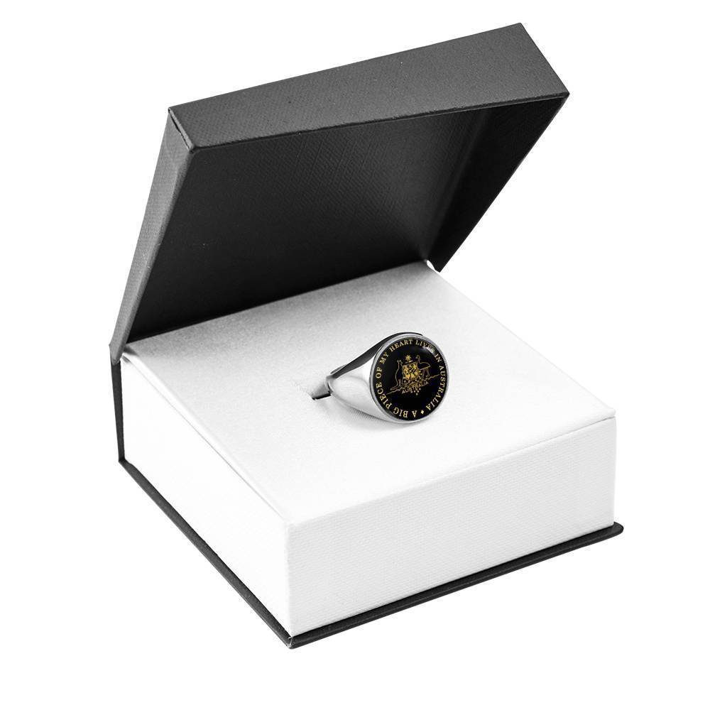 Australia Coat Of Arms Ring J8 - Amaze Style™-RINGS