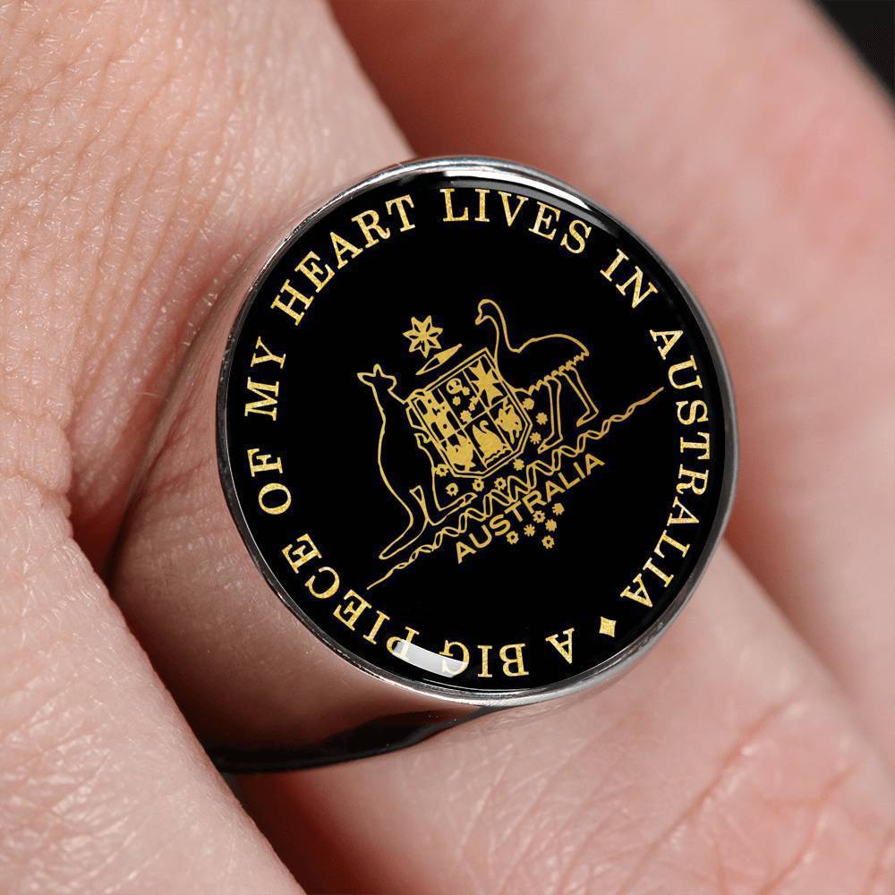 Australia Coat Of Arms Ring J8 - Amaze Style™-RINGS