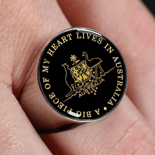Australia Coat Of Arms Ring J8 - Amaze Style™-RINGS