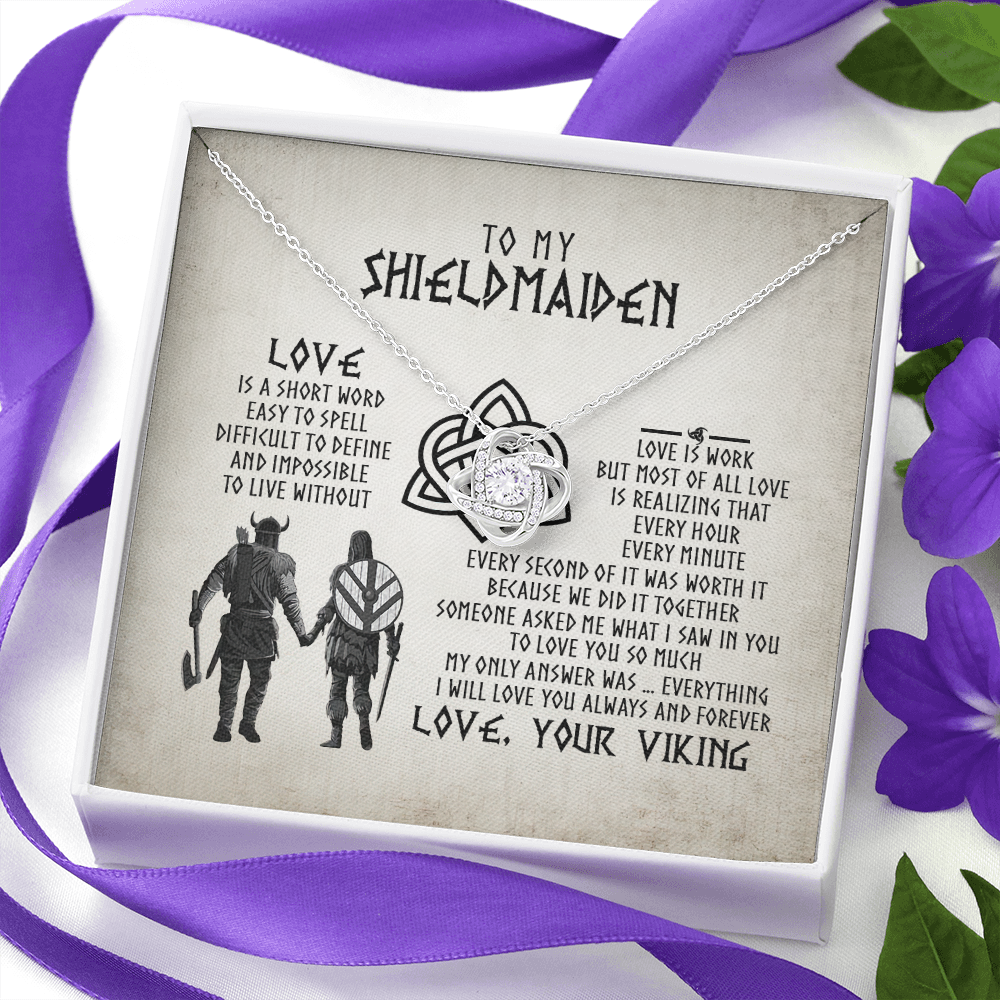 To My Shieldmaiden, Viking Jewelry, Gift For Wife, Viking Necklace
