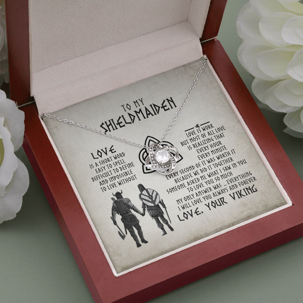 To My Shieldmaiden, Viking Jewelry, Gift For Wife, Viking Necklace