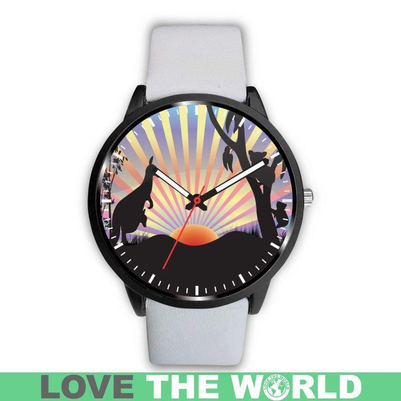 AUSTRALIA KANGAROO & KOALA LEATHER/STEEL WATCH K5 - Amaze Style™-LEATHER-STEEL WATCHES